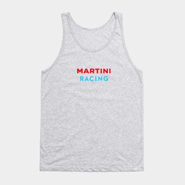 Martini Racing Retro Tank Top by helwasya